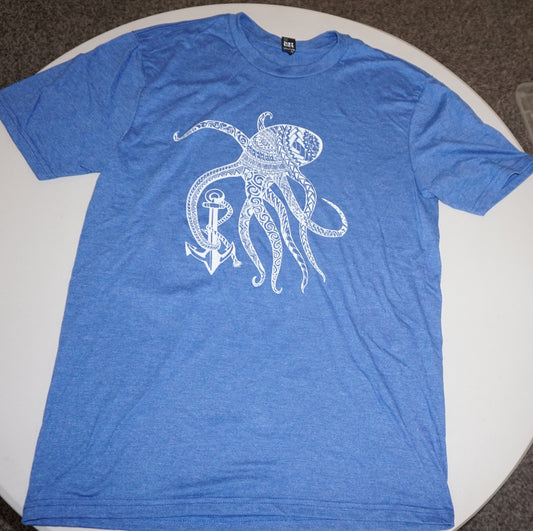Short Sleeve Crew Neck - Octopus design